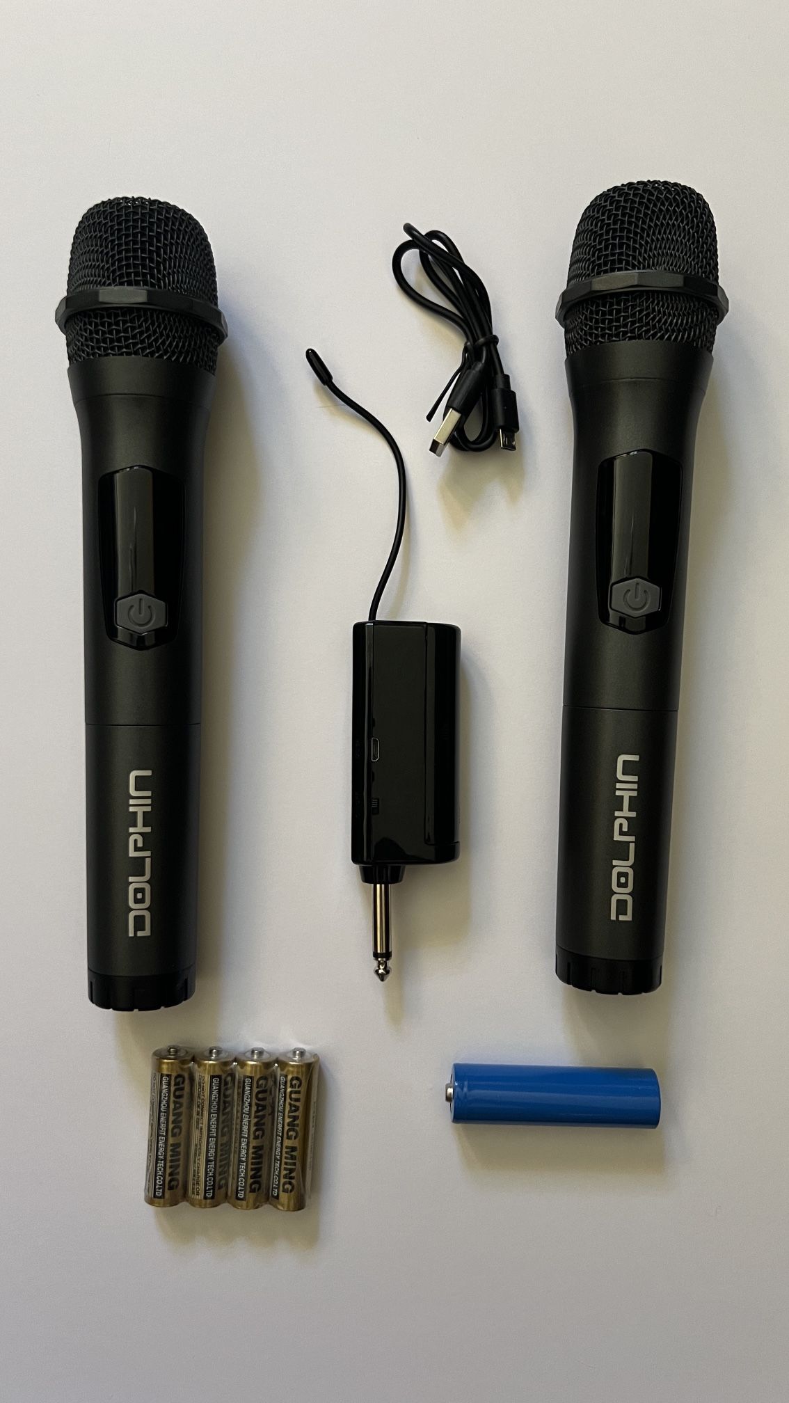 Professional wireless microphone set of two