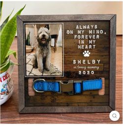 Brand New Pet Memorial Shadow Box / Keepsake Frame