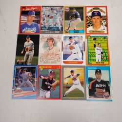 Lot Of 12 Nolan Ryan Baseball Cards (Perfect Condition) 