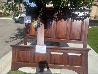 Cal king headboard & footboard