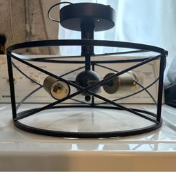Semi Flush and Pendant lamps 3 lights each