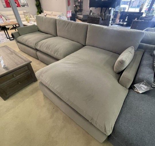Ashley Cocoo Plush Comfy Sectional Sofa Couch Sophie