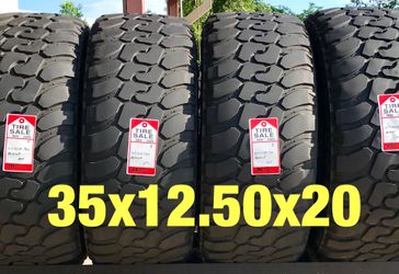 4 used tires 35x12.50x20 Patriot MT