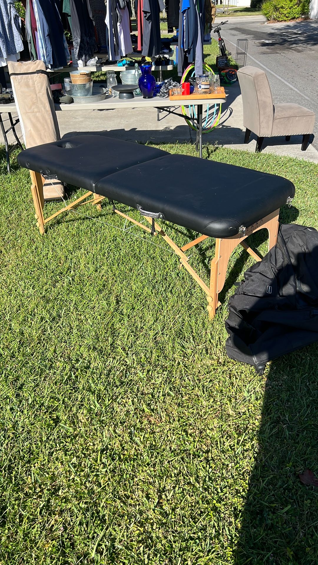 Massage Table With Carry Case (Portable)