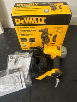 DEWALT 1-3/4 in. 15 Degree Pneumatic Coil Roofing Nailer