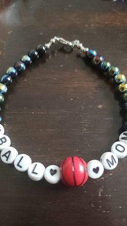 Basketball mom bracelet