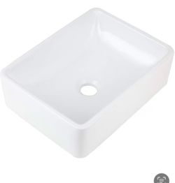 BRAND NEW IN BOX -Rectangular Ceramic Vessel Sink