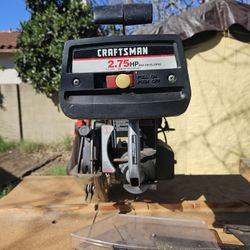 Craftsman 2.75 HP 10" Radial Arm Adjustable Saw On Stand Witg Casters 