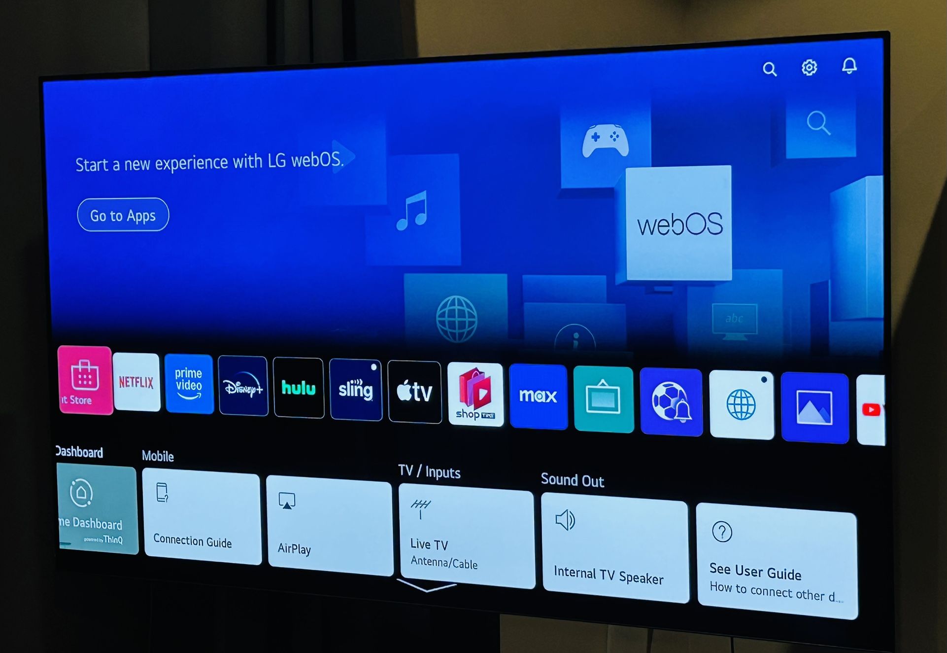 65" LG OLED AI ThinQ 65CX webOS