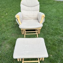 Rocking Chair with Matching Ottoman