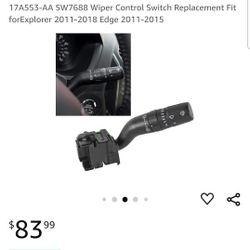 Ford Explorer 2011-2018 & Edge 2011-2015 Windshield Wiper Switch DB5Z-17A553. 