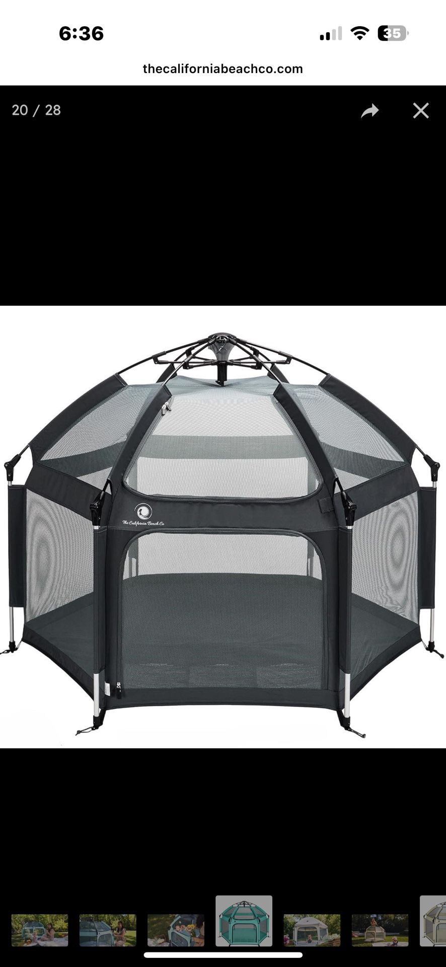 California Beach Pop Up Tent + Self Inflating Pad — Ready to Go