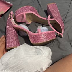 Pink Heels Size 9 