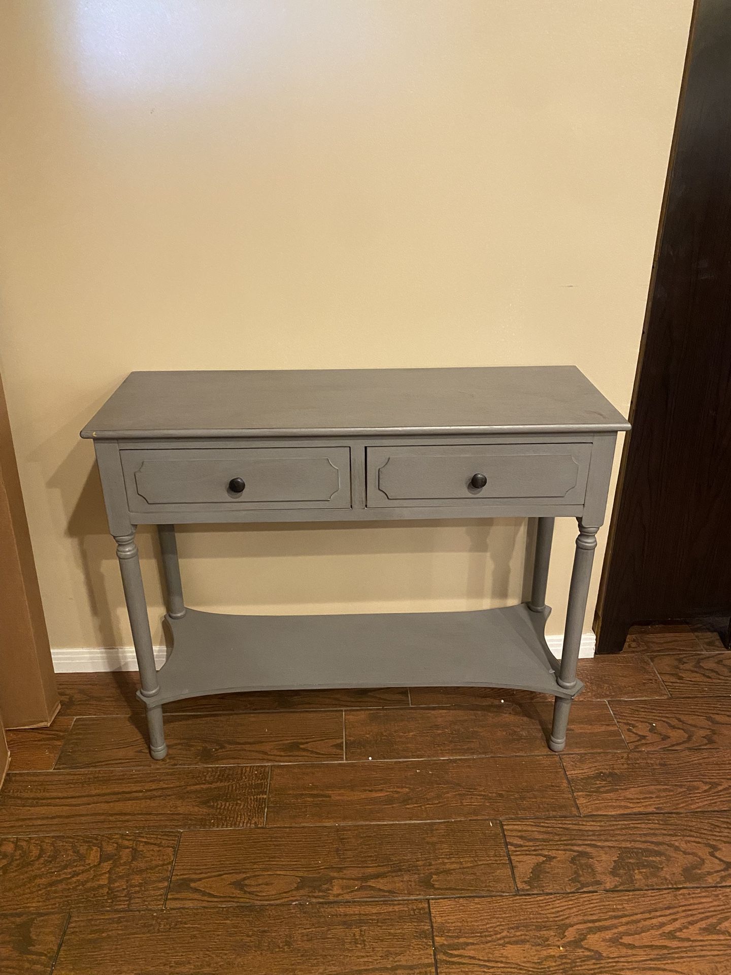 Gray Console Table Stand