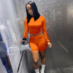 Crop Top With Shorts - 2 Piece