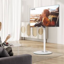 Elegant Floor TV Stand With Swivel Mount