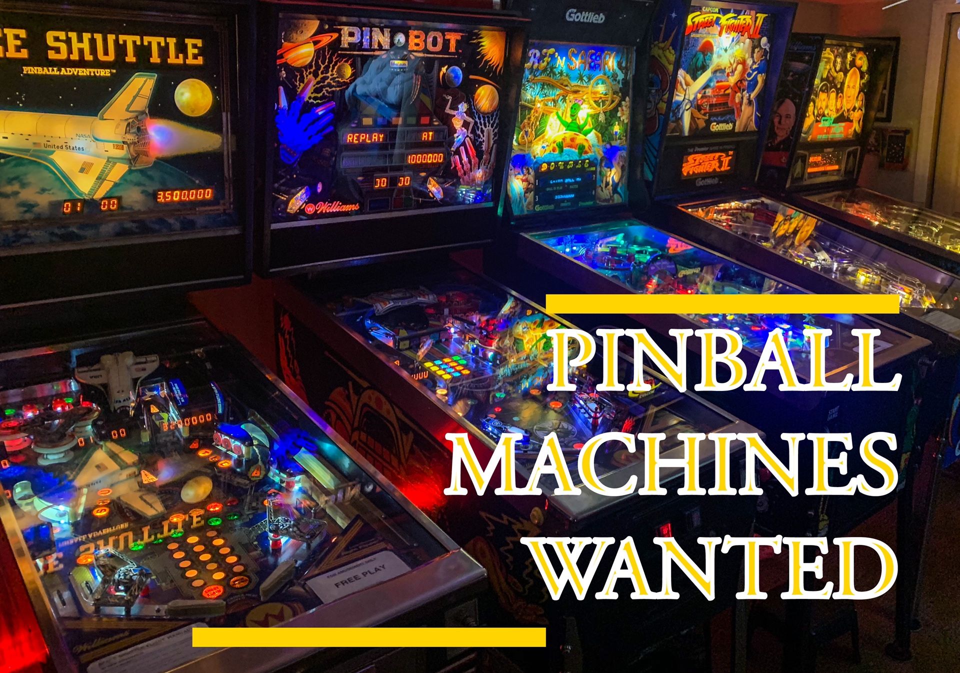 Pinball Machines Wnted