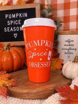 Pumpkin Spice Obsessed Travel Cup
