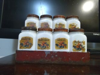 Fire Sale Vintage Milk Glass Spice Rack For Sale In Marietta Ga Offerup
