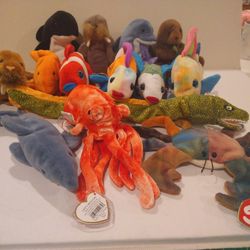 Ty Beanie Babies--Sea Creatures $5 each