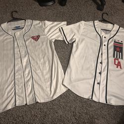 2 Baseball Jerseys Bundle – XL – Superman + California