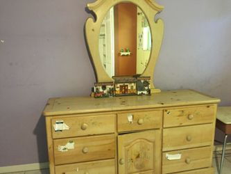 Mirror and dresser