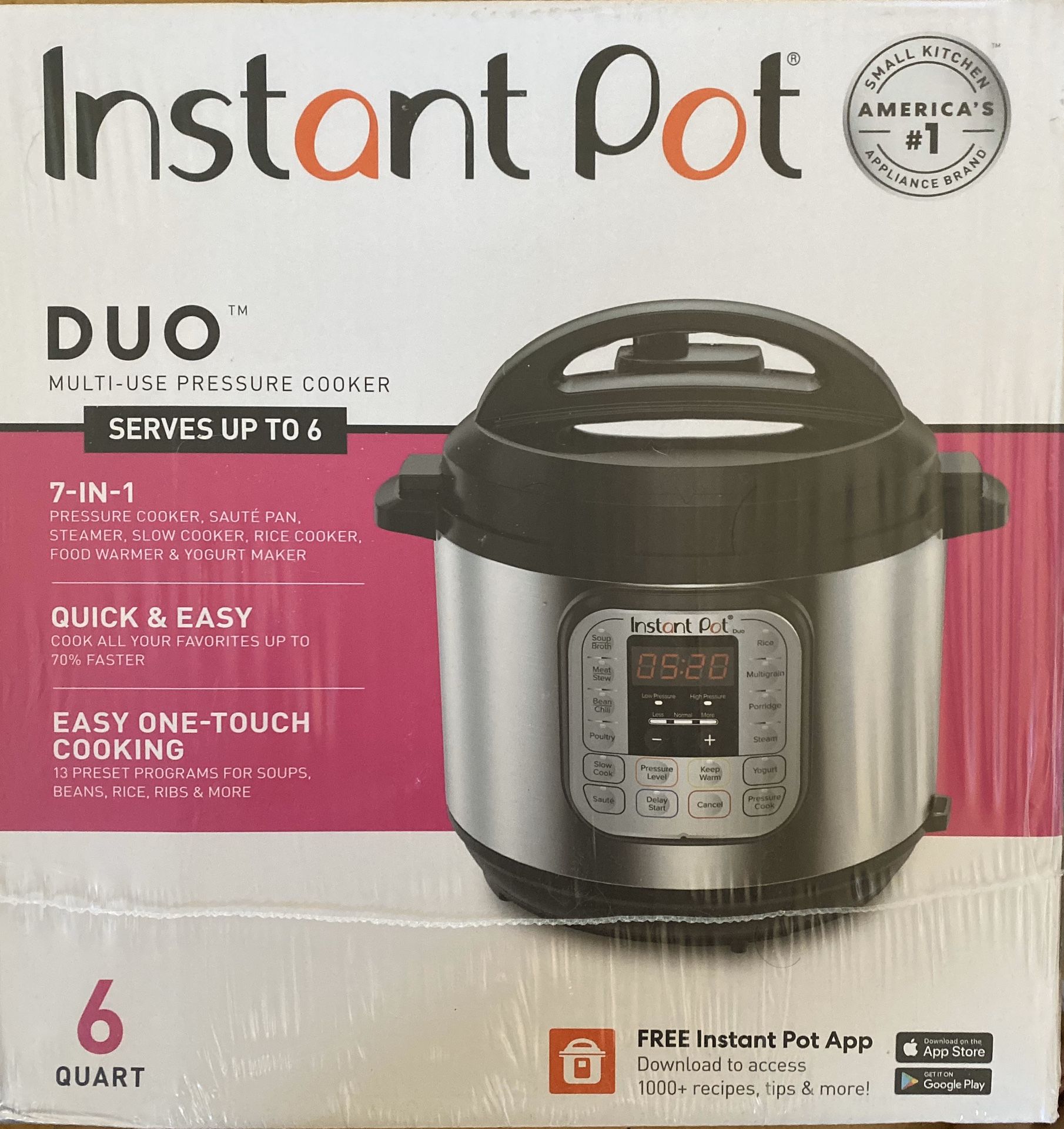 instant pot duo 6qt 7-1 Pressure cooker