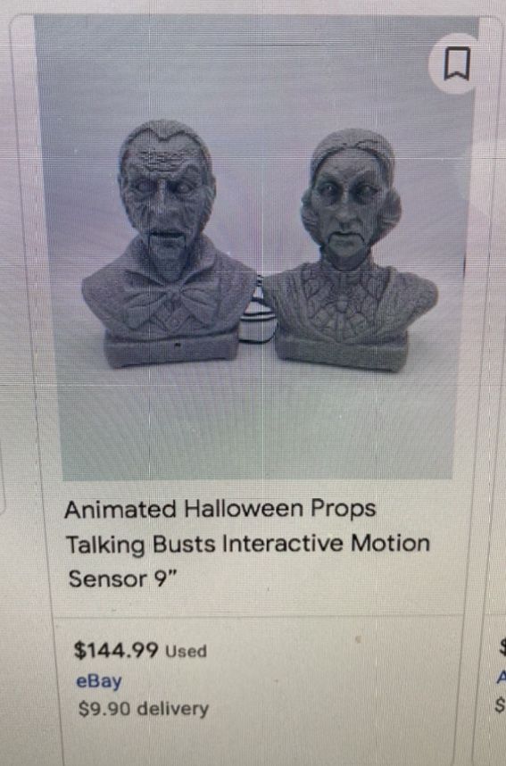 Halloween animated Interactive Talking Motion Prop offers 9”