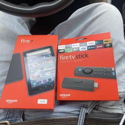 Fire stick And Fire 7 Tablets 