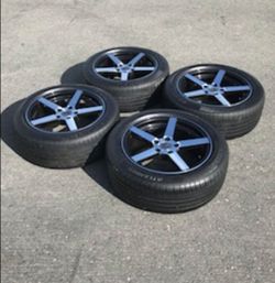 WHEEL-SET 17x7.5 Black Machined Velsen 463 wheels with 225 50 ZR17