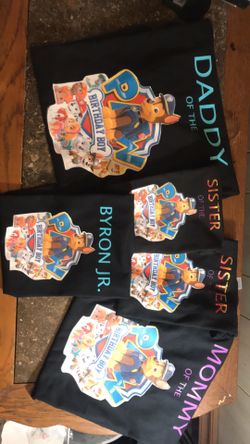 Custom birthday shirts!