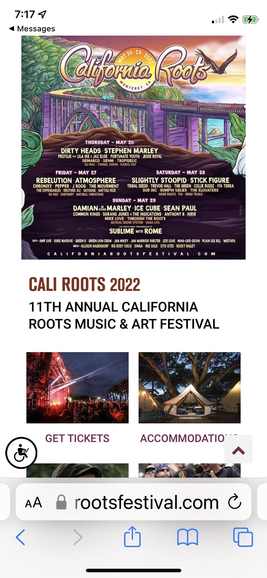 CaliRoots Festival 2022- Two 4-day Passes (5/26-5/29/22)