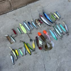 35 Fishing Lures With Case