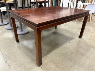 N. JEWETT WOODWORKING Handcrafted Dark Finish Rectangular Dining Room Table