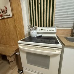 White Electric Stove
