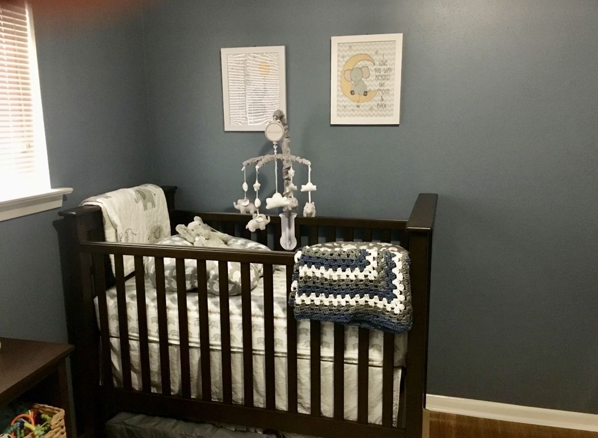 Pottery Barn Kendall Crib With Toddler Conversion Kit And Lullaby Mattress