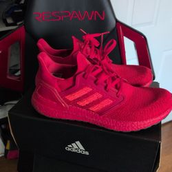 Adidas Ultraboost 20 - Solar Red/Core Black (Size 10)