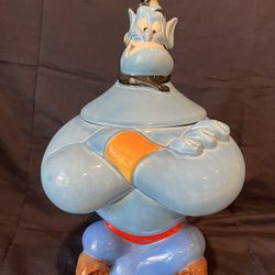 Vintage Disney Genie Aladdin Cookie Jar Made in Mexico 