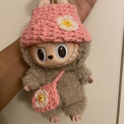 Labubus Beanie And Satchel Set Pink