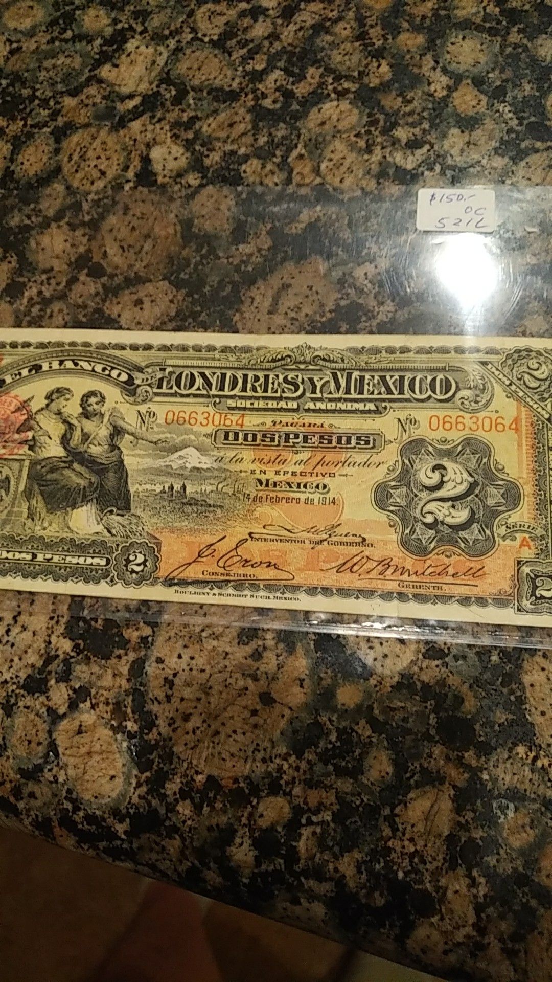Mexico rare vintage 1914 londres