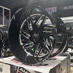 AMERICAN TRUXX 24X14 6X135/139.7 BALCK MILLED. CHECK PRICE