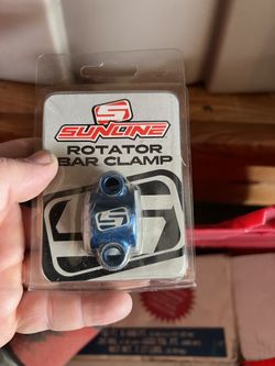 Bar Clamp Billet Blue Aluminum 