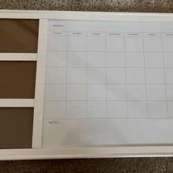 “23 x 15” Magnetic dry Erase Calendar Board With Decor Frame With