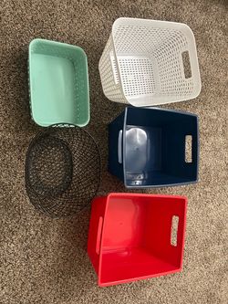Assorted storage basket - set of 5