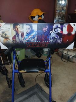 Vintage Star Wars The Last Jedi Canvas Wall Art 36×12 Panoromic Print Artissima