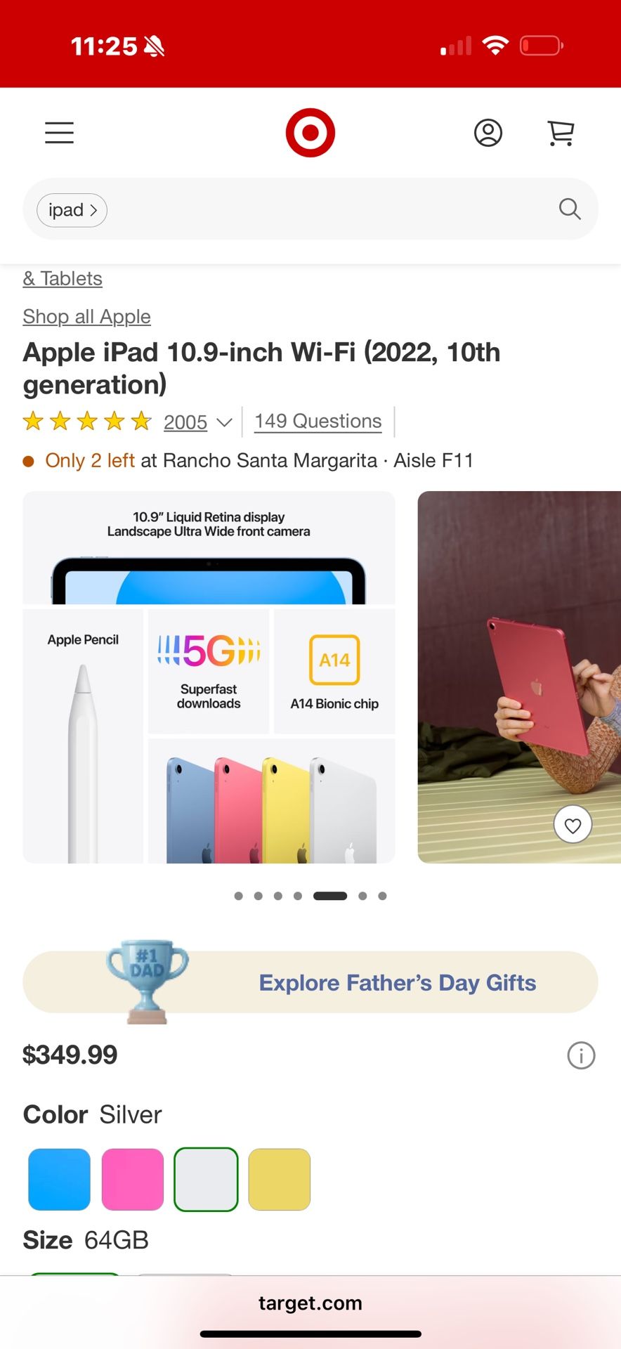 Tablet 10 Gen Apple iPad
