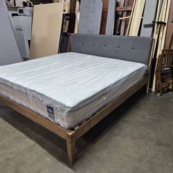 King bed and mattress