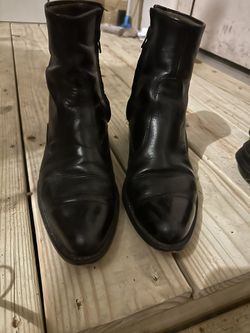 Men Black Quarter Dressed Boots 91/2 