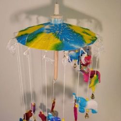 Crib Mobile Baby, Bamboo Handmade