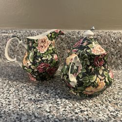 Set Creamer Dispenser And Sugar Holder